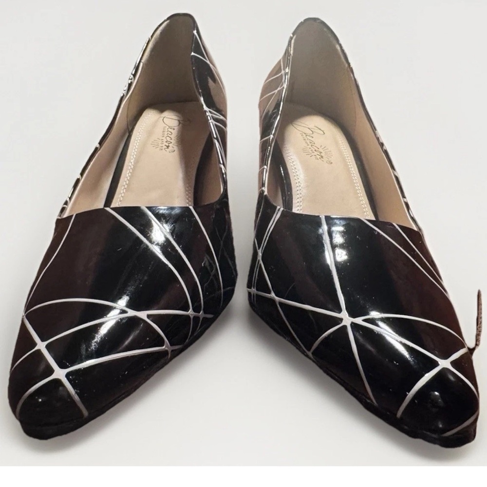 🖤BEACON🖤 FASHION AND FIT 3” HEEL PATENT LEATHER POINTED PUMPS NWOB - Picture 5 of 14